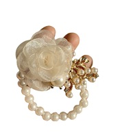 Korsase Pergelangan Tangan untuk Pesta Pernikahan, Suvenir Pernikahan, Bunga Tangan Sutra Ala Peri, Gaya Korea, Lucu, untuk Pengiring Pengantin Pria