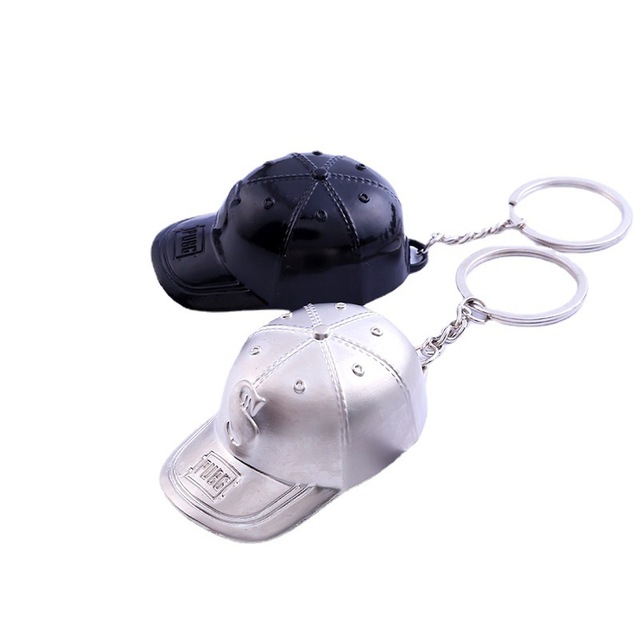 Wholesale Metal Baseball Hard Hat Key Chain Customized Cap Keychain Movie Game Accessories Keychain