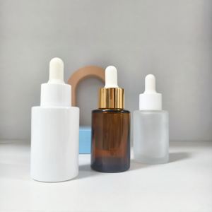 30ml Essential Oil Glass Dropper <b>Bottle</b> <b>Empty</b> Skin Care Serum Cosmetic Glass Dropper <b>Bottle</b> with Cap - Product Image 3