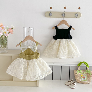Nuovo Vestito Estivo per Bambine, Abito Principessa Senza Maniche con Fiocco, Dolce Abbigliamento per Neonate - Product Image 5