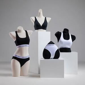 Maniquí de Mujer Sexy de Terciopelo Colorido, Parte Superior del Cuerpo, Maniquí de Mujer para Exhibición de Lencería - Product Image 6