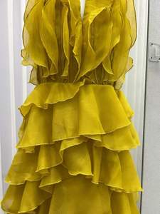 Nuovo Abito Lungo Primavera 2026 di Alta Qualità per Donna con <span class=keywords><strong>Motivi</strong></span> Floreali a Cascata Senza Maniche Lungo <span class=keywords><strong>Giallo</strong></span> Rosa <span class=keywords><strong>Vestito</strong></span> Maxi - Product Image 5