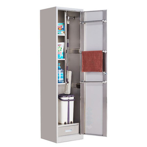 Gabinete de Almacenamiento de Acero Inoxidable Xinlongfei de Doble Puerta y 2 Niveles con Cajón para Oficina y Cocina, Personalizable - Product Image 5