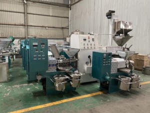 Máy ép dầu cọ trục vít đôi, máy ép thủy lực cho má phanh, và máy ép dầu vít tích hợp với lọc chân không - Product Image 5