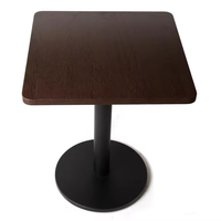 Base de table en fer enduit de poudre noire de conception moderne pour table de restaurnat/base de table basse