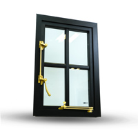 Ventanas y Puertas de Aluminio de Alta Resistencia a Huracanes, con Vidrio Bajo Emisivo y Aleación de Aluminio, Ventana Abatible