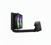 Radiateur de refroidissement liquide Deepcool 360CPU en aluminium avec ventilateur ARGB à roulement fluide de 120 mm, compatible AM5 1700, LED RGB 5V, dissipateur thermique pour processeur