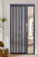 Porte moustiquaire invisible pliante en alliage d'aluminium à mailles diamantées sur mesure pour usage domestique, prévention des moustiques et protection des animaux domestiques.
