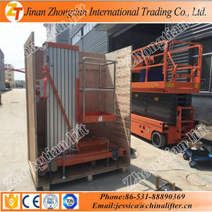 CE ISO Menyetujui Satu Orang Orang Lift Dua Tiang Mewah Aluminium Alloy Lift/Lift Bergerak Hidrolik Aluminium lift - Product Image 6