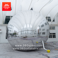 Ballons gonflables géants personnalisés 360° effet miroir, métalliques, imperméables, durables, avec souffleur, brillants, décoratifs, publicitaires