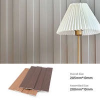 Nouvelle conception de grille murale WPC, panneau mural décoratif intérieur, panneau à lattes en bois sur mesure pour la décoration murale intérieure