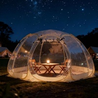 Tente dôme luxueuse personnalisable avec logo, pour une personne, spacieuse, transparente, portable, pour jardin, igloo, 3-4 personnes, ouverture rapide, camping