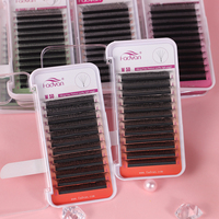 Extensions de cils YY en cheveux synthétiques 0,07 mm, croisées, faciles à éventaillement, naturelles, douces, 3D, faites à la main