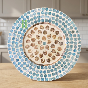 BEST SELLER! Bamboo Mother of Pearl Round Bohemian Eco-Friendly Placemats for Party & <b>Dinner</b> Vietnam - Product Image 1