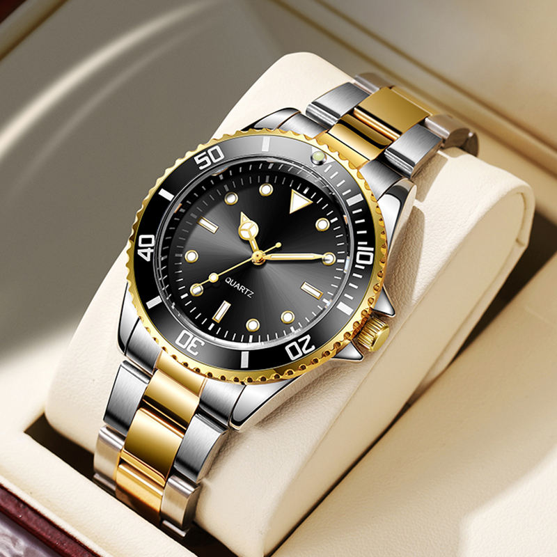 Relogio Stainless Steel Back Water Resistant Watches for Men