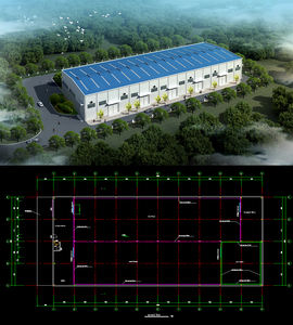 Conception d'entrepôt en structure métallique, bâtiment métallique, entrepôt en structure acier préfabriquée, structure acier professionnelle - Product Image 5