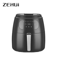 Penggorengan dalam Digital dapur rumah tangga, 5L/9.0L panci ganda 1800W desain gaya baru kurang minyak tampilan LCD 1 tahun garansi