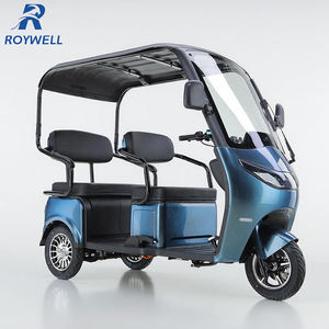 CEE 3 roda passageiro motocicleta 100KM Rang triciclos elétricos moto com telhado - Product Image 5