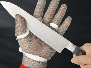 Gants de sécurité en maille tissée en acier inoxydable de qualité alimentaire 5, économiques, pour boucher, avec soudure, anti-coupure - Product Image 2