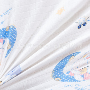 Drap-housse personnalisable en gaze double couche 100% coton, motif dessin animé, écologique, respirant, toutes saisons, avec poches profondes élastiques pour - Product Image 4