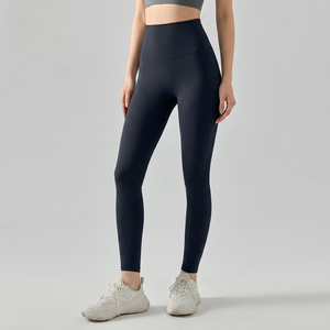 Leggings de yoga taille haute pour femmes, dos en V, effet seconde peau mat, ultra doux, séchage rapide, extensibles, pour l'entraînement et le sport, vente en gros - Product Image 2
