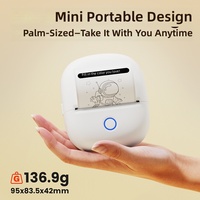 Imprimante thermique portable mini sans fil sans encre pour étiquettes et photos, usage domestique et bureau, papier 48 mm, USB, imprimante d'autocollants