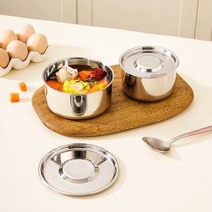 Bol en acier inoxydable 316, bol anti-brûlure pour la cuisson à la vapeur des œufs et de la crème anglaise, bol à soupe rond pour la maison, bol pour la cuisson à la vapeur des œufs - Product Image 2