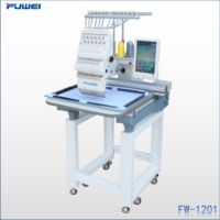 Machine à broder automatique à une tête Fuwei pour chaussettes tricotées à 12/15 aiguilles