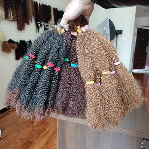 <span class=keywords><strong>Marley</strong></span> Crochet Trecce di Capelli Afro Crespi Intrecciare I Capelli Sintetici Crochet Trecce Estensioni Dei Capelli per Le Donne - Product Image 3