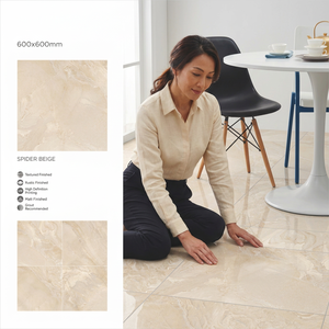 Azulejos de Porcelana Brillante Digital Royal Satvario de 600x600 mm, 8 mm de Grosor, Diseño 60x60 cm, Piso Vitrificado Pulido - Product Image 5