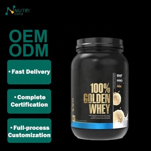 Proteína de Suero de Leche Dorada 100%, 10g-20g, Mezcla de <span class=keywords><strong>Hidrolizado</strong></span>, Aislado y Concentrado de Primera Calidad, Apoya el Crecimiento Muscular - Product Image 1