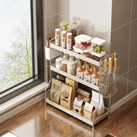Étagère de rangement multicouche pour épices et cosmétiques, idéale pour armoire de cuisine, comptoir ou organisateur de bureau