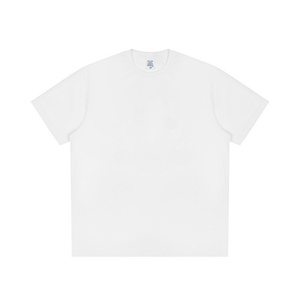 100% Cotton 180gsm Knitted <b>White</b> Crew Neck Unisex Breathable Basic <b>Plain</b> Short Sleeves Classical Casual Solid <b>Tshirt</b> - Product Image 4