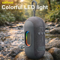 Altoparlante Bluetooth Portatile Kasinuo 10W, 1500mAh, BT5.4, Doppi Driver, Diaframma Bass, Luce LED RGB, TWS, Multi-Input, Radio FM, Altoparlante in Tessuto