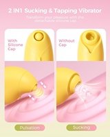 Zitronen-Vibrator mit Saugfunktion 2-in-1 APP-Steuerung mit 9 Pulsations- & Saugmodi Brustwarzen Anal Klitoris Stimulator Klitoris-Sauger