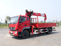 Promotion : Camion-grue Foton 4x2 avec moteur Cummins, grue télescopique hydraulique Shenbai 10 tonnes à vendre