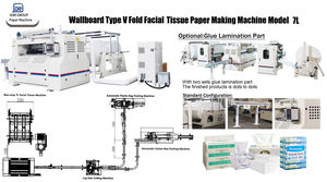 Machine à papier tissu à pliage en V à grande vitesse, ligne de production de papier tissu facial à pliage en V - Product Image 3