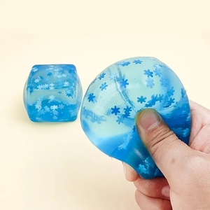 น้ำแข็งก้อนมอลต์น้ำตาลรูปเกล็ดหิมะขายดีข้ามพรมแดน บีเค-000 ของเล่นบีบคลายเครียด ยืดหยุ่น บีบแล้วคืนรูปช้าๆ - Product Image 2