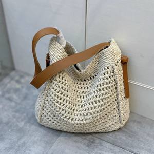 Bolso de Playa Casual 2025, de un Solo Hombro, Color Sólido, para Vacaciones en la Playa - Product Image 1