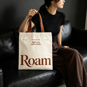 Sac fourre-tout en coton <span class=keywords><strong>minimaliste</strong></span> grande capacité pour <span class=keywords><strong>femme</strong></span>, idéal pour le shopping, la sublimation, et le transport quotidien au travail ou à l'école – Approvisionnement en gros direct usine - Product Image 3