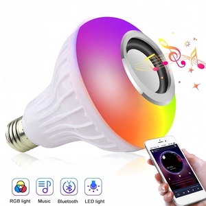 Bombillas Inteligentes <span class=keywords><strong>con</strong></span> Cambio de Color y Altavoz de <span class=keywords><strong>Música</strong></span>, Luz RGB, Funcionan <span class=keywords><strong>con</strong></span> Aplicación para Sala de Estar y Baño - Product Image 3
