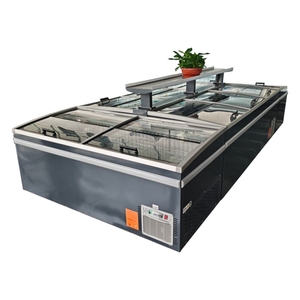 Congélateur Vitrine Horizontale Combinée pour Supermarché, Type Îlot, Haute Efficacité, Durable, pour Viandes et Aliments, avec Compartiment Profond et Petite Fenêtre - Product Image 3