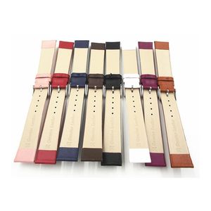 Bracelet de <span class=keywords><strong>montre</strong></span> en cuir <span class=keywords><strong>ultra</strong></span> fin 12 14 16 18 20 22mm en cuir véritable, remplacement du bracelet de <span class=keywords><strong>montre</strong></span> plat et fin pour dames et hommes - Product Image 6