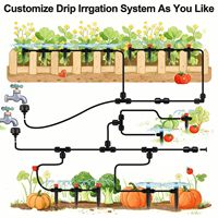 Raccords d'irrigation goutte à goutte anti-chute à connexion rapide, réducteurs 1/2 pouce vers 1/4 pouce, connecteurs en T à 3 voies pour jardin et agriculture