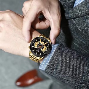 นาฬิกาควอตซ์ <span class=keywords><strong>Nibosi</strong></span> 2379 รุ่นปี <span class=keywords><strong>1985</strong></span> ออกแบบโลโก้ของคุณเองได้ นาฬิกาข้อมือผู้ชาย แสดงวันที่ โครโนกราฟ สำหรับนักธุรกิจ - Product Image 2