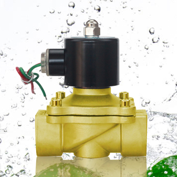 ROTK 2/2 moyen à action directe normalement fermé 11/2 "pouces Orifice 40mm en laiton bronze AC380V électrovanne