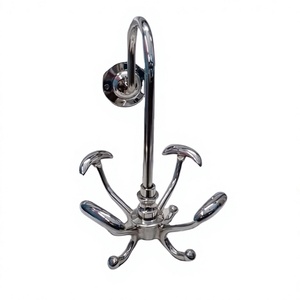 Kitchen Living Room Wall Mounted Multifunctional Hook Easy Adjustable Hooks Metal <b>Key</b> Cloth Towel Holder Door Hook in Low Prices - Product Image 1