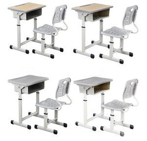 طاولة مدرسة واحدة بارتفاع قابل للتعديل ، كرسي وطاولة مدرسة للطلاب - Product Image 6
