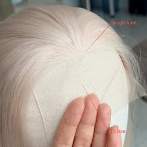 Perruque médicale en dentelle Full HD 2026, avec dessus en soie, 100% cheveux humains, ligne de cheveux à nœuds simples, avec silicone antidérapant, teintable, pour femmes souffrant de perte de cheveux - Product Image 3