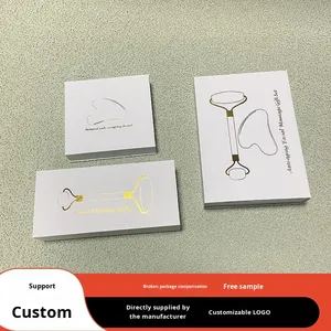 Boîte d'emballage cosmétique en résine pour masseur, avec couvercle magnétique rabattable, type livre, pour rouleau de jade et planche Gua Sha, en stock - Product Image 2